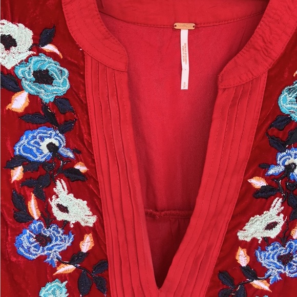 Womans sz S Free People Velvet Dress - Picture 2 of 5